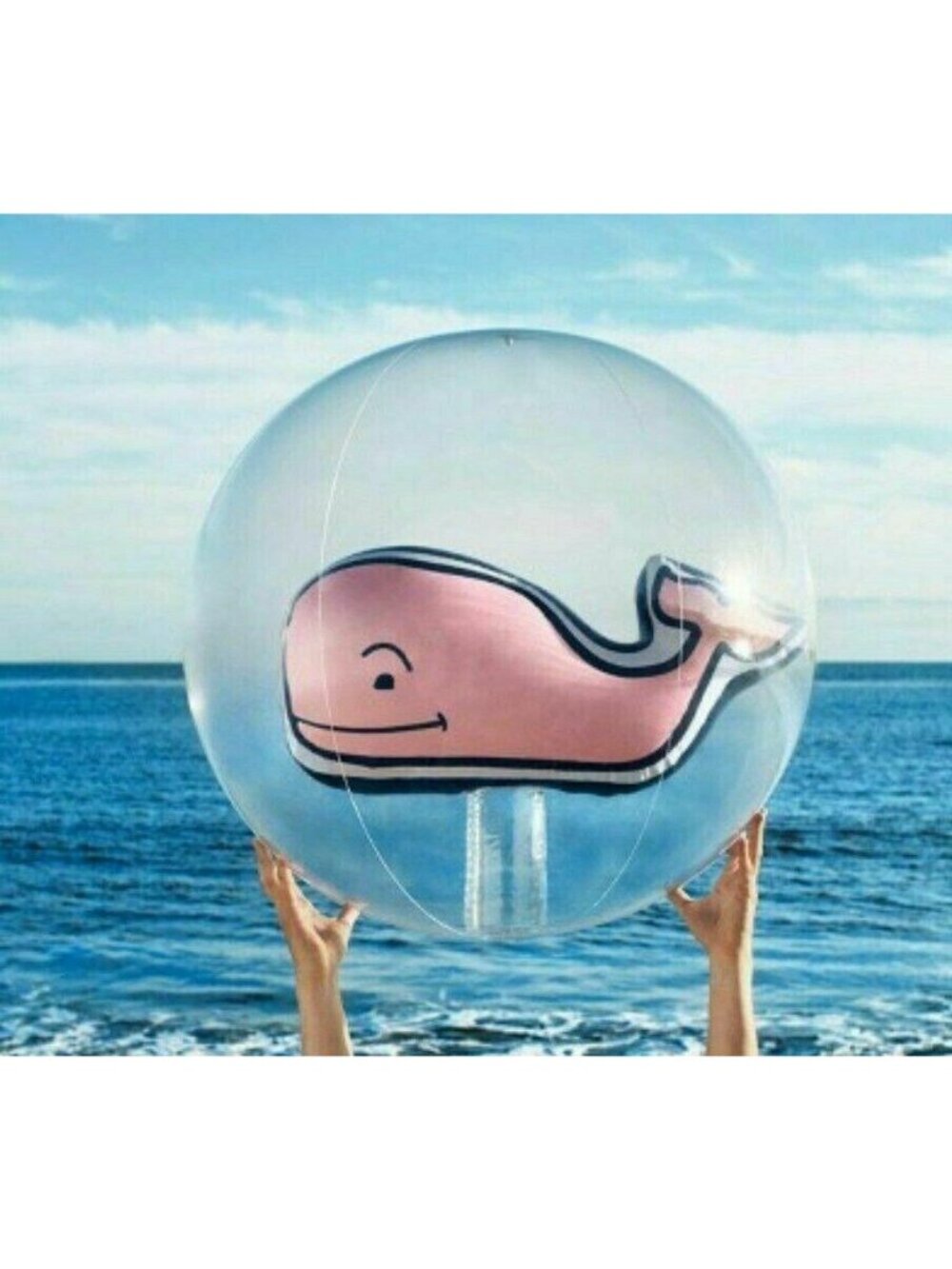 Vineyard Vines for Target Pink Whale Jumbo 30" Inflatable Beach Ball